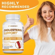 Cholesterol Support - with Niacin, Garlic, Cayenne - Supports Cardiovascular and Cholesterol Health, Promotes Circulation - 120 Count