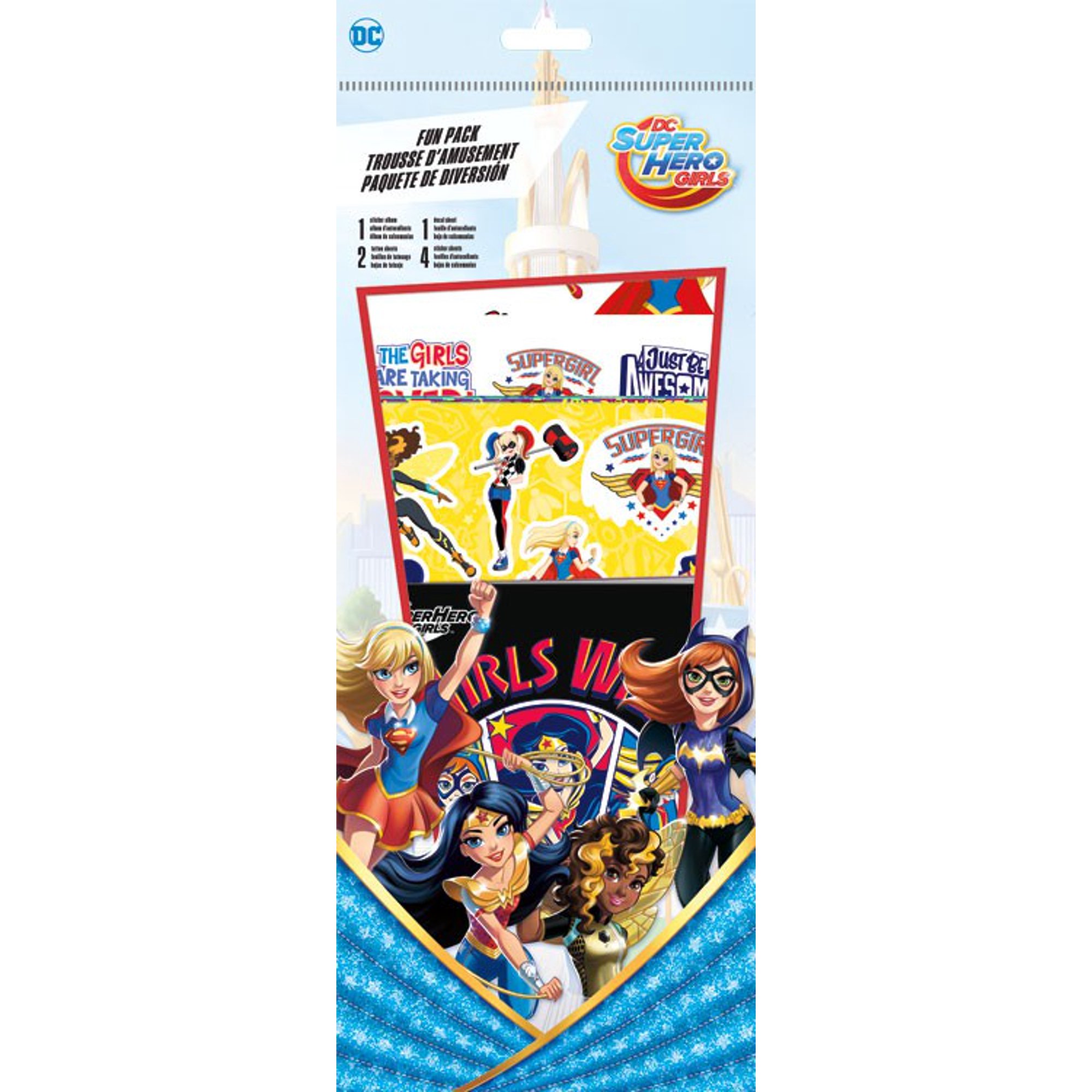 Fun Packs Stickers Super Hero Girls W Tattoos Games Toys Set St8710 Walmart Canada