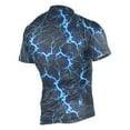 thumbnail image 2 of joogoo Blue Lightning Pattern Men's Cycling Jerseys Mountain Bike Short Sleeve Tops 3XL, 2 of 7