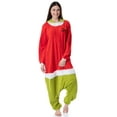 thumbnail image 4 of Mens' The Grinch Santa Hooded Costume Union Suit One-Piece Pajama, 4 of 5