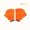 Orange, variant on 1 Pair Swimming Webbed Gloves, Water Sports Training Hands Flippers, Swimming Equipment For Men Women