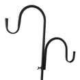 thumbnail image 3 of Shepherd's Hook Detachable Bird Feeder Hanger Iron 2 Hooks 5 Prong Bases Courtyard Accessories, 3 of 5