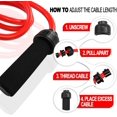 thumbnail image 3 of Cuerda para saltar con peso, PVC macizo de 10 mm de diámetro para crossfit y boxeo, cuerda para saltar pesada con asas de agarre de espuma acolchadas antideslizantes con memoria, 3 of 5
