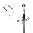 thumbnail image 2 of Hyasfey Wall Mount Medieval Swords Holder High Durability Strong Load-bearing Easy Installation Swords Display Stand, 2 of 8