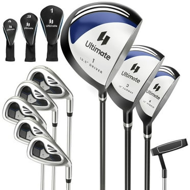 YYAo Golf Cart Bag Set , Golf Bag Set , Portable Golf Club Bag Set,Men's 9 Pieces Complete Golf Club Set-Navy
