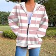 thumbnail image 2 of Ketyyh-chn99 Sweatshirt for Women Lightweight Zip up Hoodies for Women Hooded Sweatshirts Long Sleeve Thin Jacket with Zipper Pink,L, 2 of 4