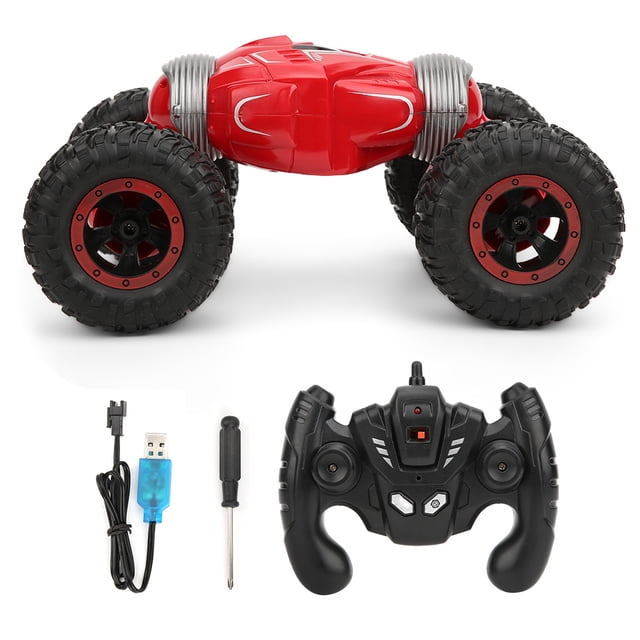 Vehículo de juguete de conducción de doble cara a escala 1:16 para emocionantes aventuras, coche acrobático RC de 2,4 GHz