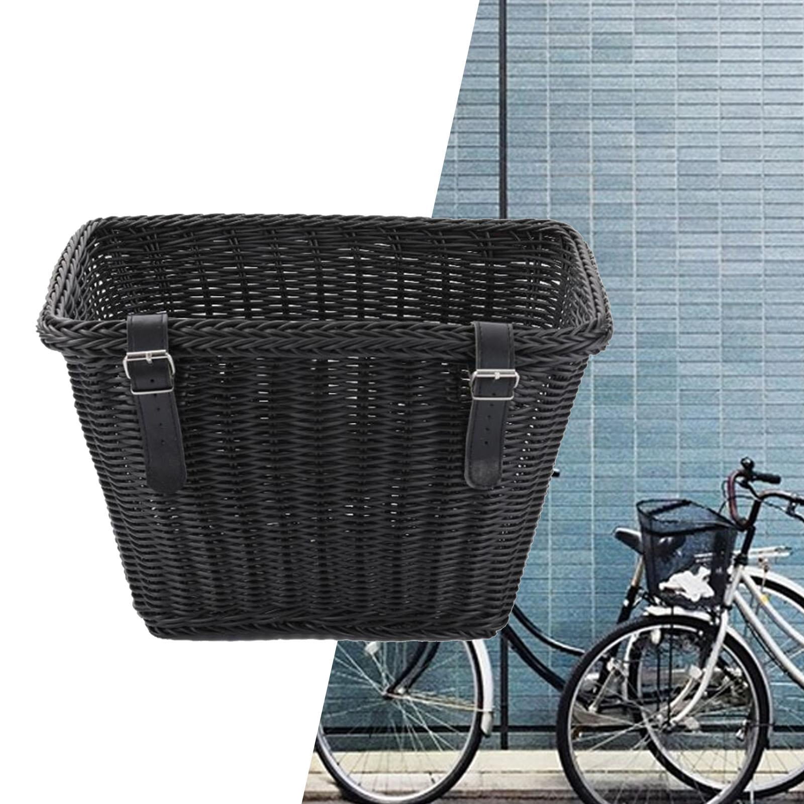 Baoblaze Bike Basket Large Capacity Portable Front Basket Accessories Black