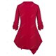 thumbnail image 3 of Blusa Talla Extra Corte Asimétrico Botones Rosegal Blusas Tallas Grandes, 3 of 5