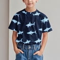 thumbnail image 2 of COM1950s Robe à Manches Courtes, Chemise Tendance pour Enfant T-Shirt Imprimé Col Rond Confortable Ample T-Shirt Blouse à Manches Courtes Hauts Décontractés, 2 of 9