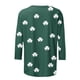 thumbnail image 2 of TaTaai Women's Casual Green Print Blouse Round Neck 3/4 Sleeve St. Patrick's Day T-Shirt Loose Fit Irish Holiday Spring Wear Gift, 2 of 5