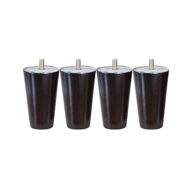 4X Patas de Muebles Sofá Cama de 10cm Negro Perfecl
