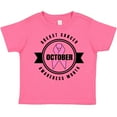 thumbnail image 3 of Inktastic October Breast Cancer Awareness Month Badge Boys or Girls Toddler T-Shirt, 3 of 5