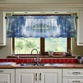 thumbnail image 3 of Yayeee Kitchen Curtains Tier Set of 2 Light Filtering 57"x24" Over Sink Window Panels, Plants and River, 3 of 7