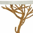 thumbnail image 2 of SAFAVIEH Carolyn 24.6 in. H Rooted Iron Accent Table, Gold/White Granite, 2 of 2