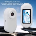 thumbnail image 4 of Bewinner Cámara 4K Mini Action, 32 GB de la Leva Portátil Portátil, Grabadora de Video Magnético con Pantalla de 0.96 Pulgadas, Leva Deportiva para Ciclismo,Blanco, 4 of 18
