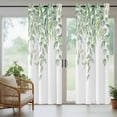 thumbnail image 5 of Outdoor Curtains for Patio Waterproof, Eucalyptus Leaves Outdoor Privacy Panels Grommet, Green Summer Botanical Weeping Blackout Outside Curtains for Porch/Cabana/Pergola/Gazebo 54"x108", 1 Panel, 5 of 8