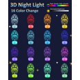 thumbnail image 3 of Lámpara Luz Nocturna 3D Cruz Jesús Attivolife con Control Remoto y 16 Colores, 3 of 9