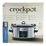 Crock-Pot Programmable 7-Quart MyTime Cook & Carry Slow Cooker, Stainless Steel
