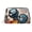 Gold, variant on Travel Makeup Bag Boxing Gloves Wide-open PU Leather Cosmetic Toiletry Pouch with Dividers & Zipper for Women Gold