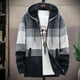thumbnail image 4 of Suéter grueso con forro polar para hombre, abrigo de talla grande para hombre, cárdigan con capucha y sombrero, diseño con capucha, forro polar grueso, 4 of 6