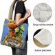 thumbnail image 3 of Dinosaur Train Bolso de tela con estampado de lienzo para mujer, bolsa de compras reutilizable y estética, con cremallera interior, regalo para mujer,40*45cm., 3 of 6