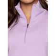 thumbnail image 4 of RBX Active Women's Lightweight Soft Scuba Quarter Zip Sweatshirt, 4 of 4
