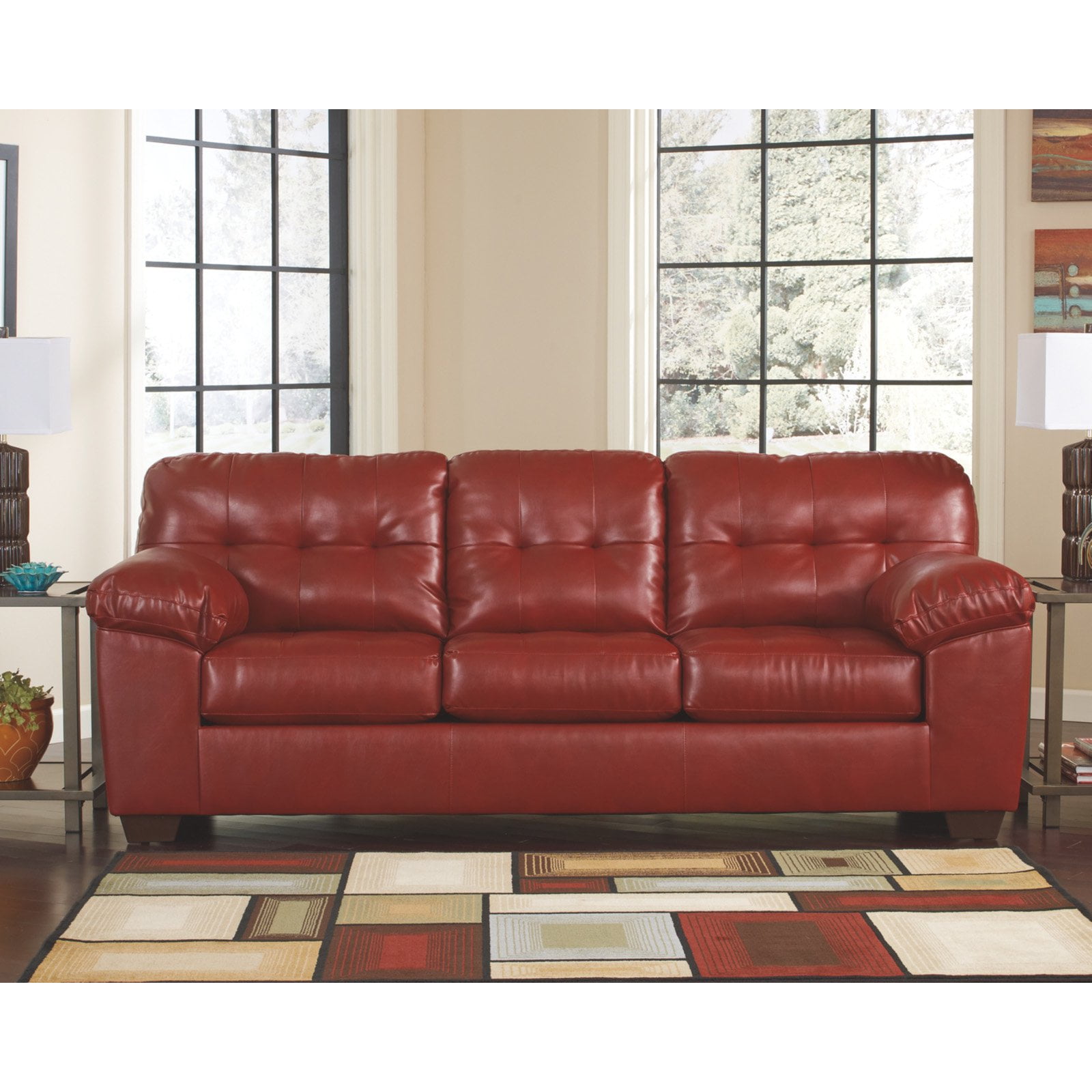 Ashley Gray Alliston Durablend Sofa Sleeper Baci Living Room