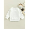 thumbnail image 4 of goowrom Pulls Décontractés pour Bébé, Manches Longues Col Rond Lettre Imprimée Poignets Côtelés Sweat-Shirts, 4 of 8