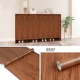 thumbnail image 4 of Papel tapiz autoadhesivo de PVC a rayas de madera de 45 cm para fondo de pared, escritorio, armario, muebles, renovación, adhesivo impermeable, 4 of 5