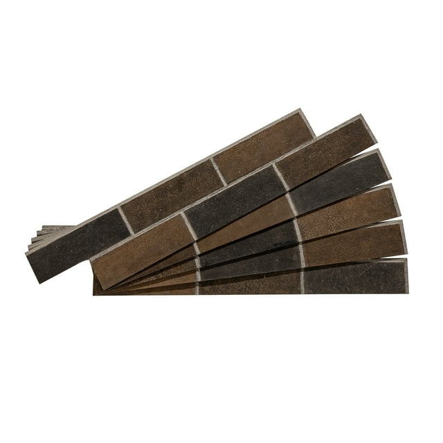 Rustic Grove Panneau de Colle en Brique 25,6 Po x 4,9 Po à Burlington (Lot de 5)
