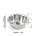 thumbnail image 3 of Hanging Stainless Steel Dog Crate Bowls 3 Pack, Non Spill Deep Pet Food and Water Feeder Bowls for Dogs and Cats, Clip On Removable Easy Clean Kennel and Cage Bowl Set, 3 of 7