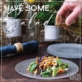 thumbnail image 1 of Salad Plate, Set of 6 Glass Plates, Dessert, Salad, Appetizer Plate, Textured Glass Design, Stackable 8.5 Inch Plates, Dishwasher Safe, 1 of 3