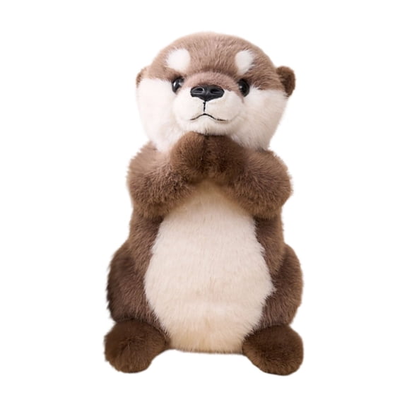 Plush Toy Wishing Figurine Realistic Cute Children's Doll Machine Prize, Wishing Otter Plushie Soft Stuffed Animal Toy For Kids, Collectible Gift For Machine Prizes Decor