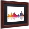 thumbnail image 2 of Trademark Fine Art "Boston Massachusetts Skyline" Canvas Art by Marlene Watson Black Matte, Wood Frame, 2 of 3
