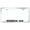 Chrome, variant on Nissan Titan XD Laser Etched Logo Cut-Out License Plate Frame (Rugged Black)