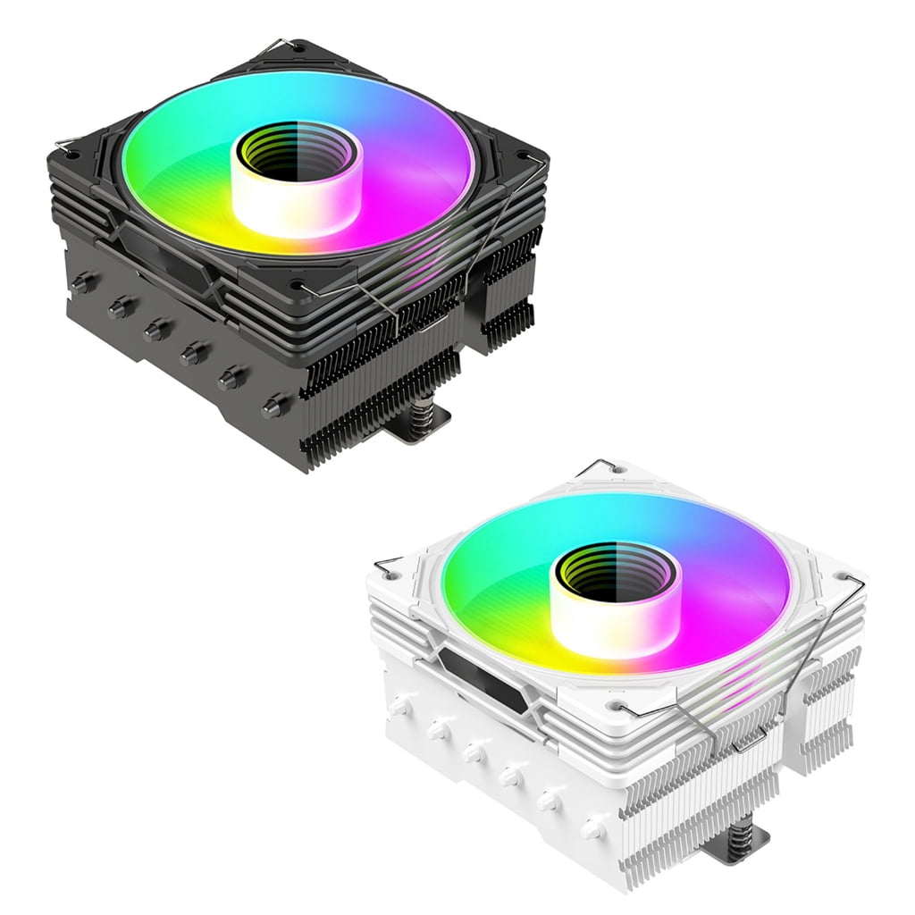 Zeiwohndc ARGB CPU Coolers with 6 Heat Pipes Computer CPU Air Coolers Fan Radiators
