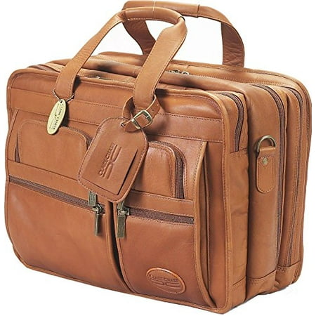 Claire Chase Executive Leather Laptop Briefcase X-wide, Computer Bag in (Best Leather Laptop Bag 2019)