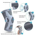 thumbnail image 3 of Silicone Compression Knee Pads Sleeve Protection Support for Knee Pain Sport Pads Running Fitness Gym Workout Arthritis Kneepad (1PCS Grey,XL), 3 of 7