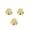 Chrome Gold, variant on LOOKSEVEN Numbers Electirc Guitar Knobs Volume Tone Knob for Stratocaster- Chrome Silver