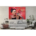 thumbnail image 3 of YCCJ-Frida Kahlo Wall Art Print, Home Decor Unframed Poster Wall Art Canvas Artwork for Living Room, Pictures for Bedroom Painting (8"x12" - Ready to Hang, Frida Kahlo W/Mockingbird), 3 of 7