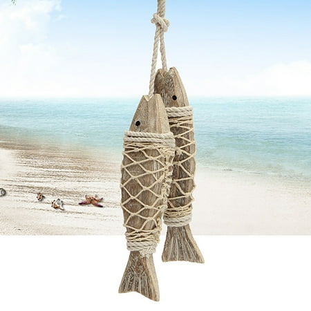 - Meigar 2Pcs Handmade Coastal Art Design Carved Wooden Marine Fish Wall Sculpture Decor Hand Carved Hanging Wood Marine Fish Wall Sculptures Room Decor