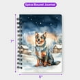 thumbnail image 5 of Hello Winter Australian Cattle Dog Welcome Snowy Night Watercolor Vintage Spiral Bound Journal Heeler Lover Gifts 5x7in Spiral Notebook - 01011, 5 of 5