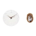 thumbnail image 1 of Reloj de pared redondo silencioso sin , marco de fotos vintage decorativo, tablero de fibra de densidad media, resina, hecho a mano, adecuado pa, 1 of 8