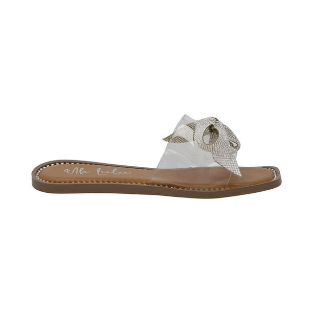 Sandalia Transparente UH LULU BY EH! Moño Comodas Beige 26