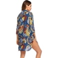 thumbnail image 5 of Women's Swimsuit Beach Cover Up Shirt Bikini Beachwear Bathing Suit Plus Size V Neck Beach Dress, 5 of 6