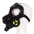 thumbnail image 2 of Gas Mask - Black - Plastic - Faux Respirator - Costume Accessory - Adult Teen, 2 of 5