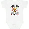 thumbnail image 3 of Inktastic Artist Just A Girl Who Loves Art Girls Baby Bodysuit, 3 of 5