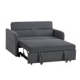 thumbnail image 4 of Convertible Sofa Bed Couch,Loveseat Sleeper and for Living Room, Twin Folding Couch Bed for Small Spaces, Modern Fold Out Couch Floor Gaming Sofa Bed ,Foldable Lazy Recliner Sofa for Living Room, Grey, 4 of 6