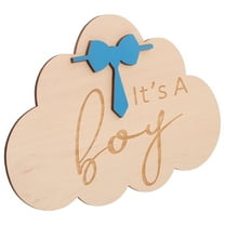 WORGEOUS  Newborn Sign Wooden Birth Announcement Double Cordless Baby